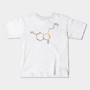 Serotonin Molecule Kids T-Shirt